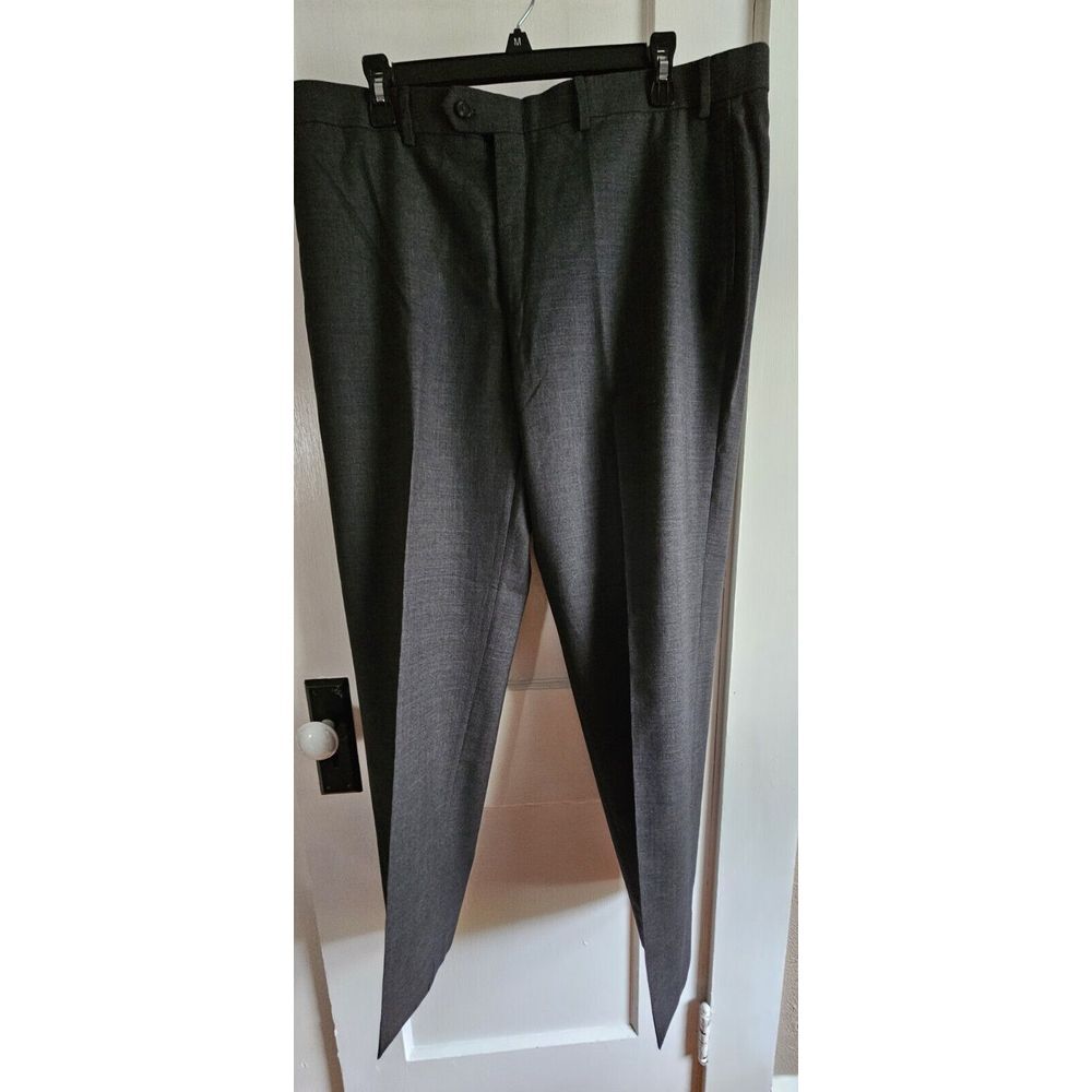 LAUREN RALPH LAUREN 100% wool total‎ comfort men 38Wx30L charcoal gray